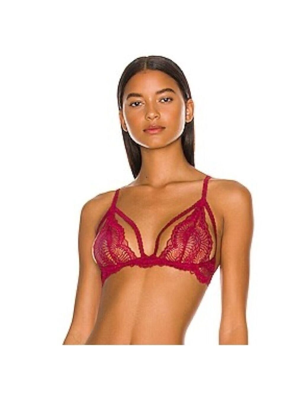 Revolve Natalia Underwire Bra in Bordeaux Journelle Bordeaux Size Small NWT